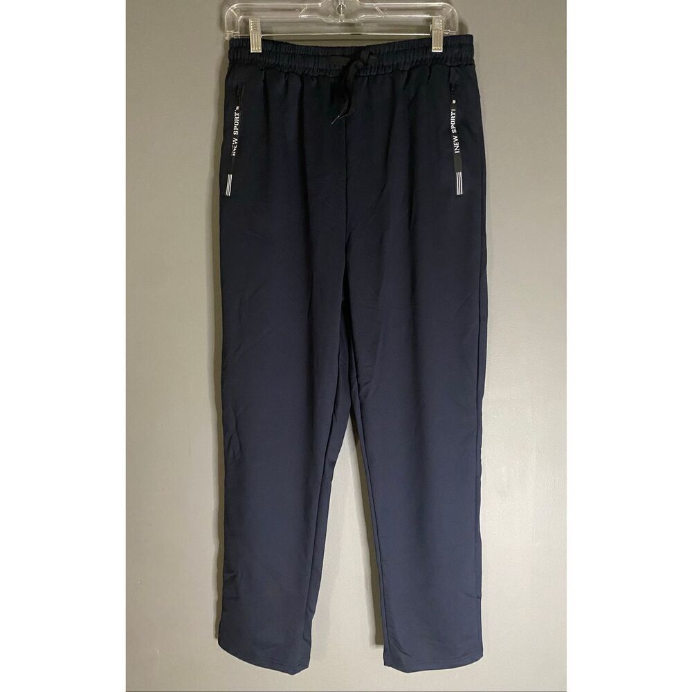 New Sport Blue  Quick Dry Athletic Sweat Pants Zipper Pockets Size XL NWOT